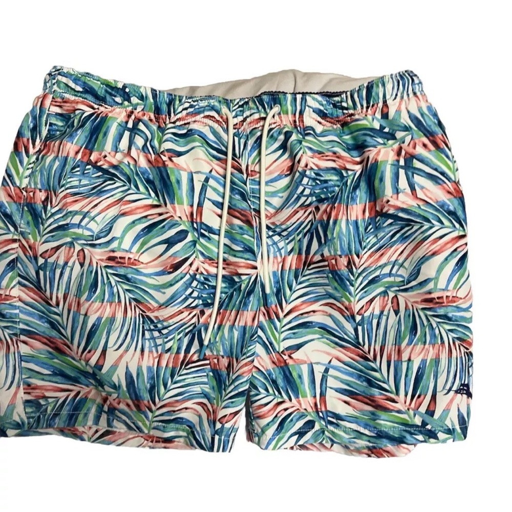 Tommy Bahama Shorts Men's XLarge Hawaiian Tropical Elastic Waist Drawstring